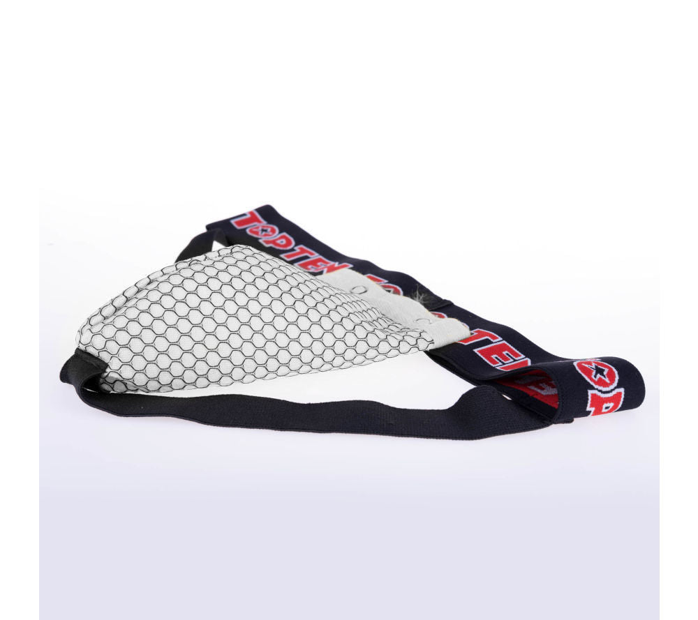 Plastový suspenzor Top Ten - bílá, 201-19