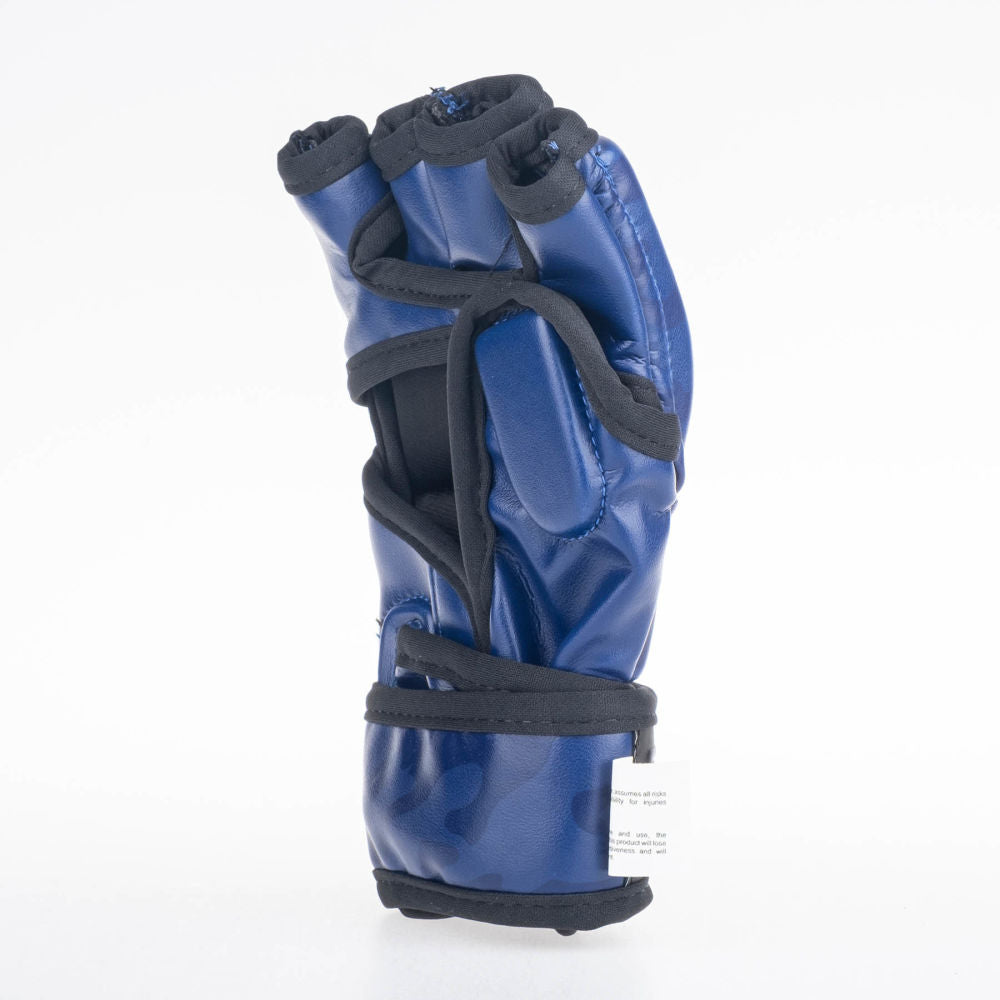 Rukavice Fighter MMA Competition - modrá/camo, FMG-002CBU