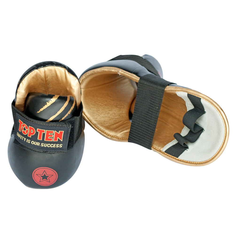 Chrániče nohou Top Ten Individuals - černá/zlatá, 5049-92