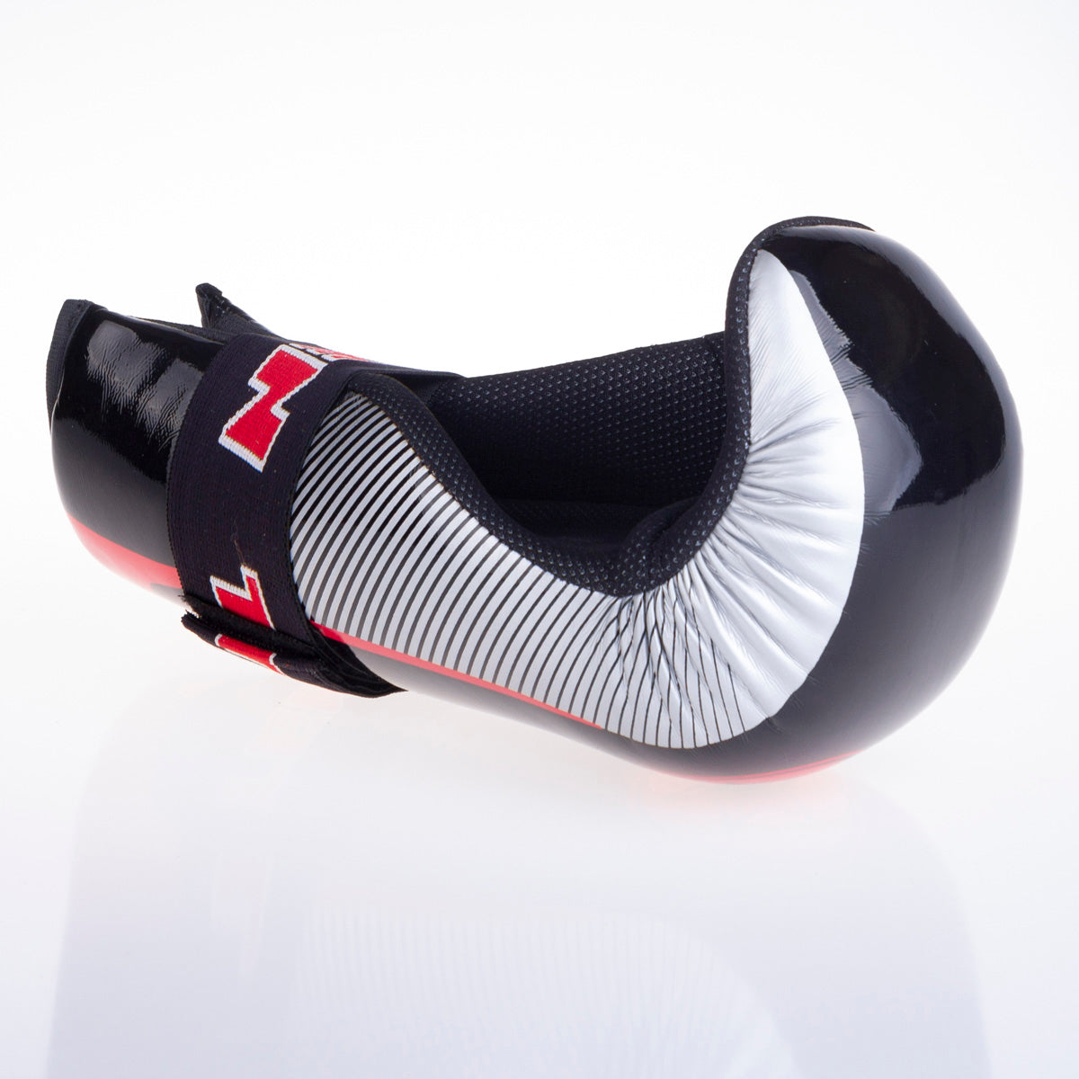 Otevřené rukavice Top Ten Glossy - černá/šedá, 2067-948S