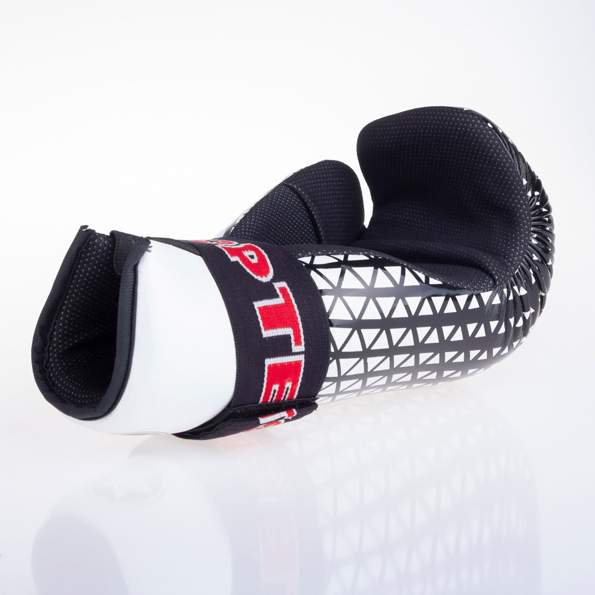 Otevřené rukavice Top Ten Glossy - bílá/černá, 2067-19T