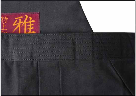 Aikido hakama H-2 černá Aiki, H-2-AIKI-B