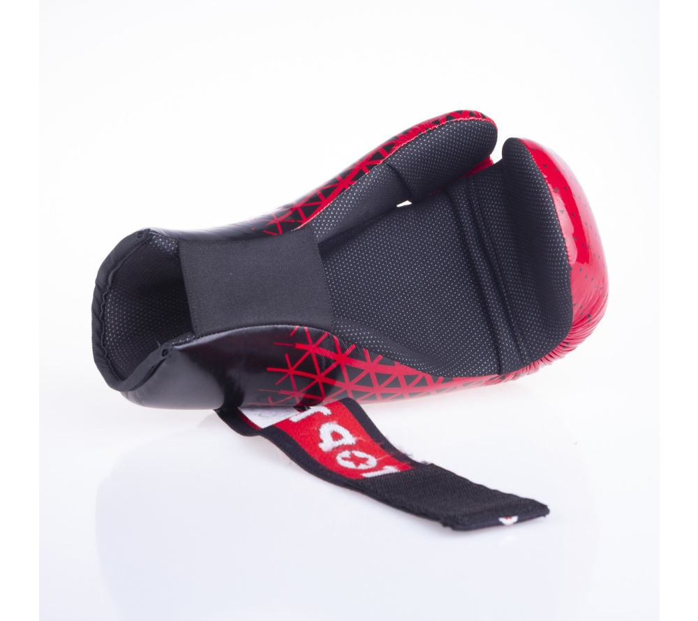 Otevřené rukavice Top Ten Glossy - červená/černá, 2067-49T