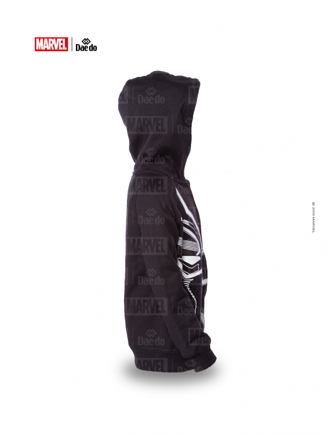 Daedo mikina s maskou Black Panther - černá, MARV50621