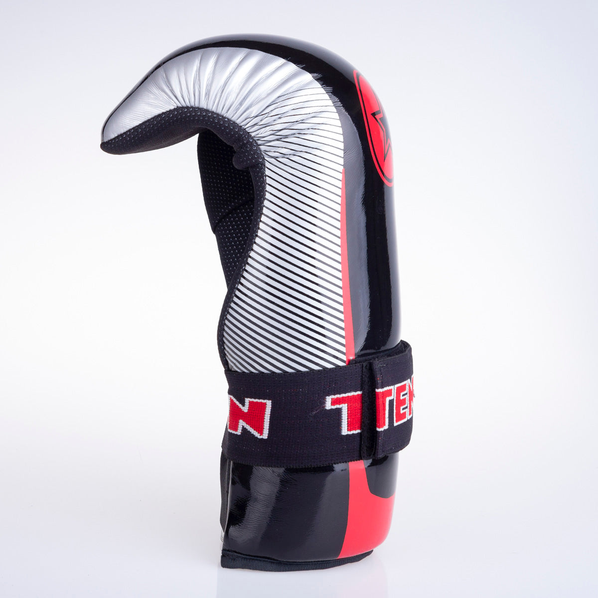 Otevřené rukavice Top Ten Glossy - černá/šedá, 2067-948S