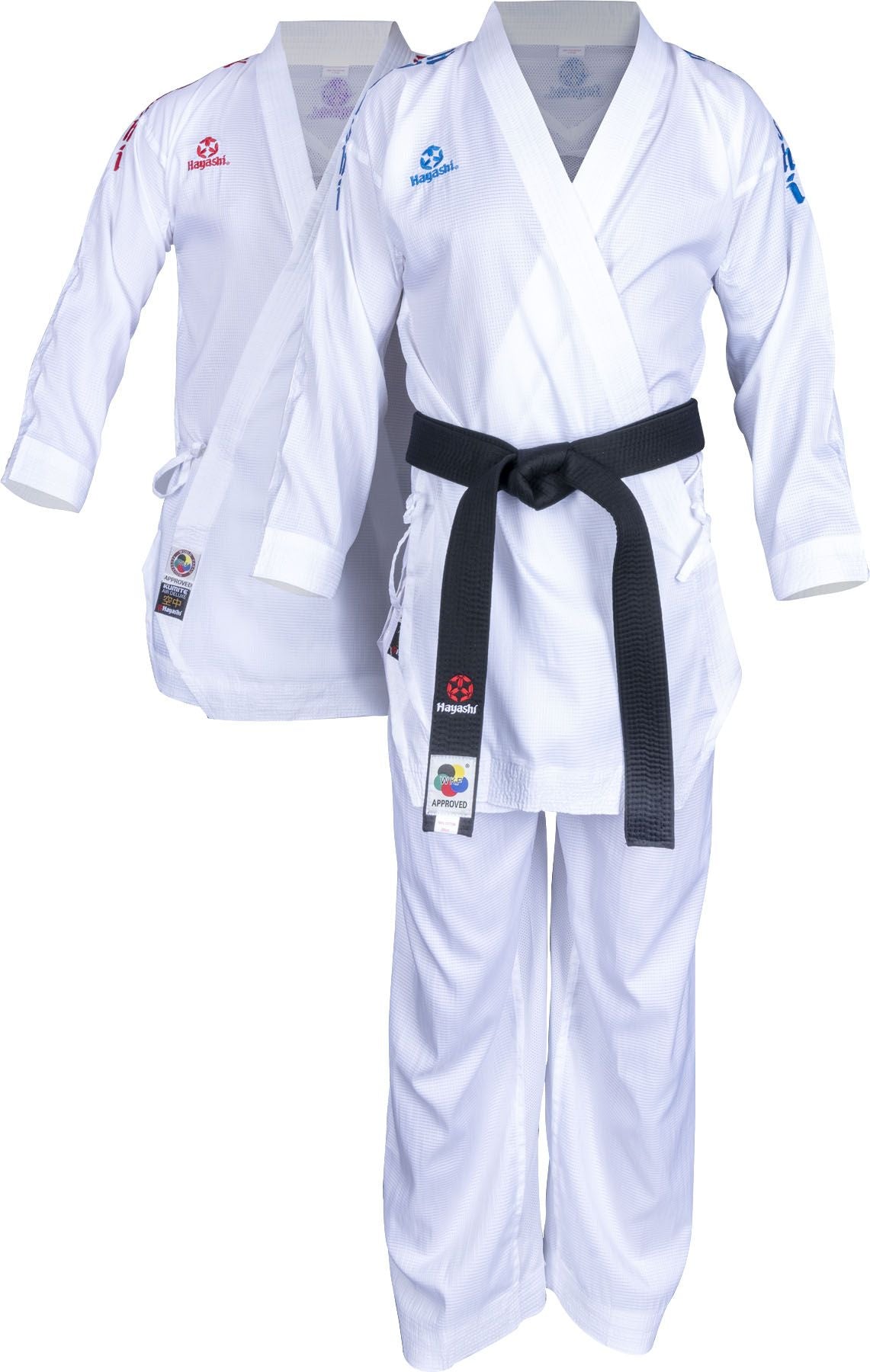 Hayashi kumite kimono AirDeluxe set - WKF approved, červená/modrá, 04741-46