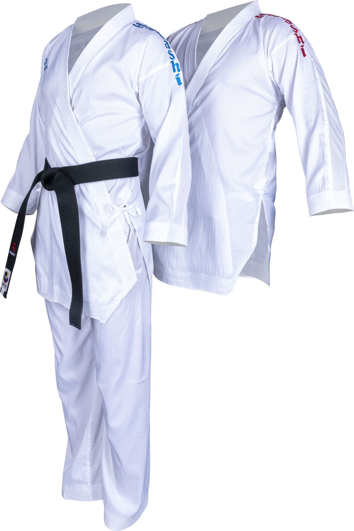 Hayashi kumite kimono AirDeluxe set - WKF approved, červená/modrá, 04741-46
