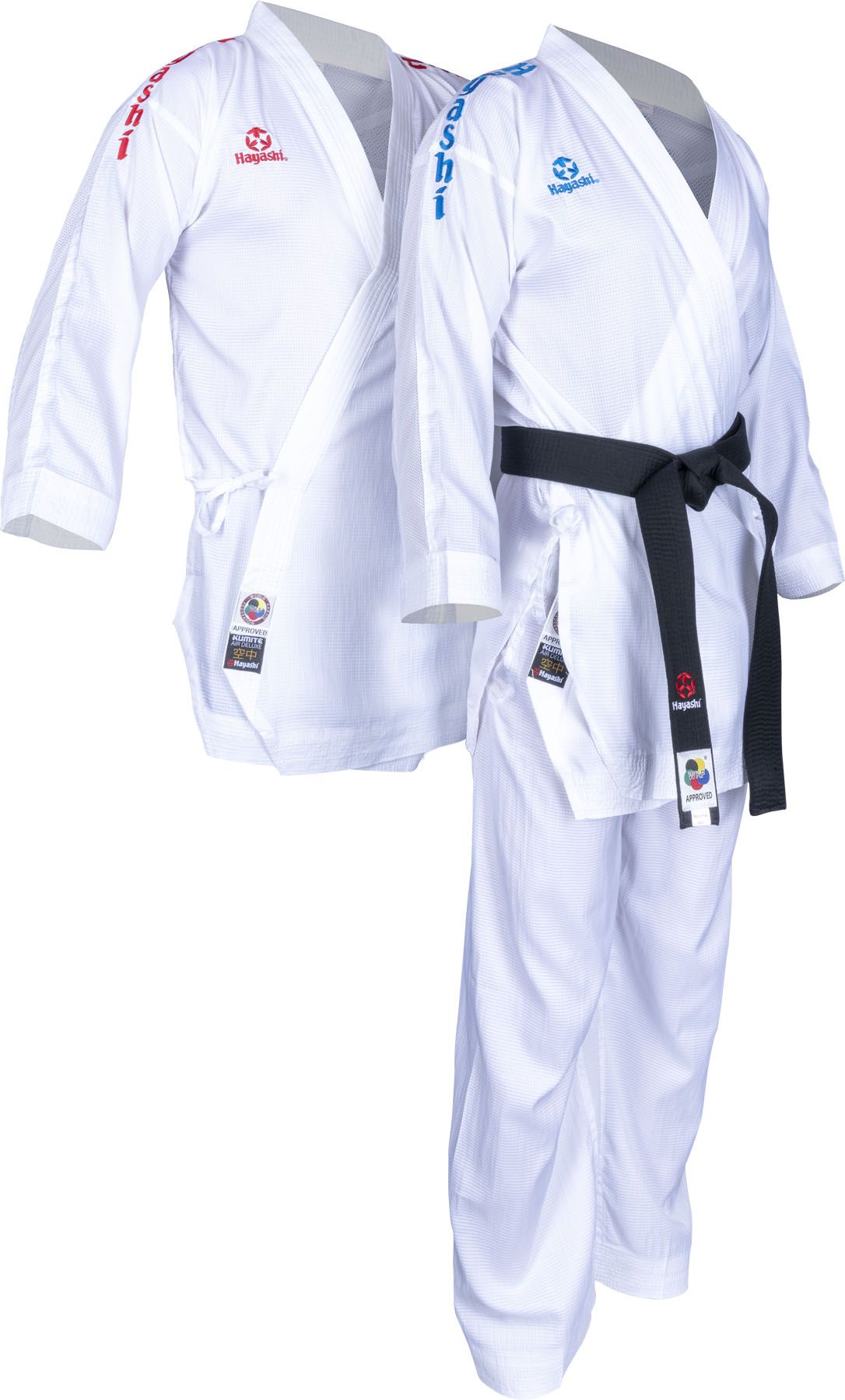 Hayashi kumite kimono AirDeluxe set - WKF approved, červená/modrá, 04741-46