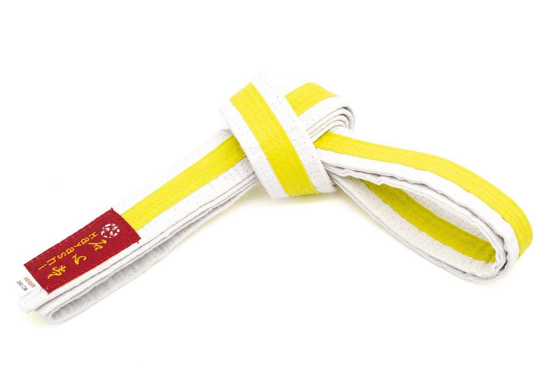 Pásek Hayashi - bílá/žlutá, 52
