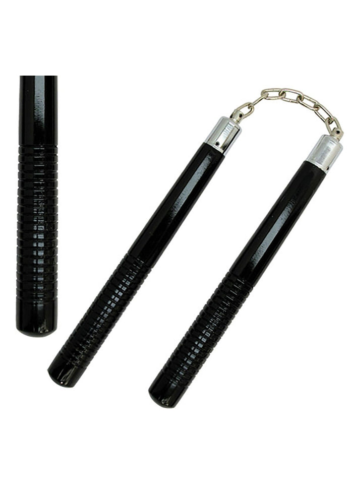Nunchaku Overall vyřezávané - černá