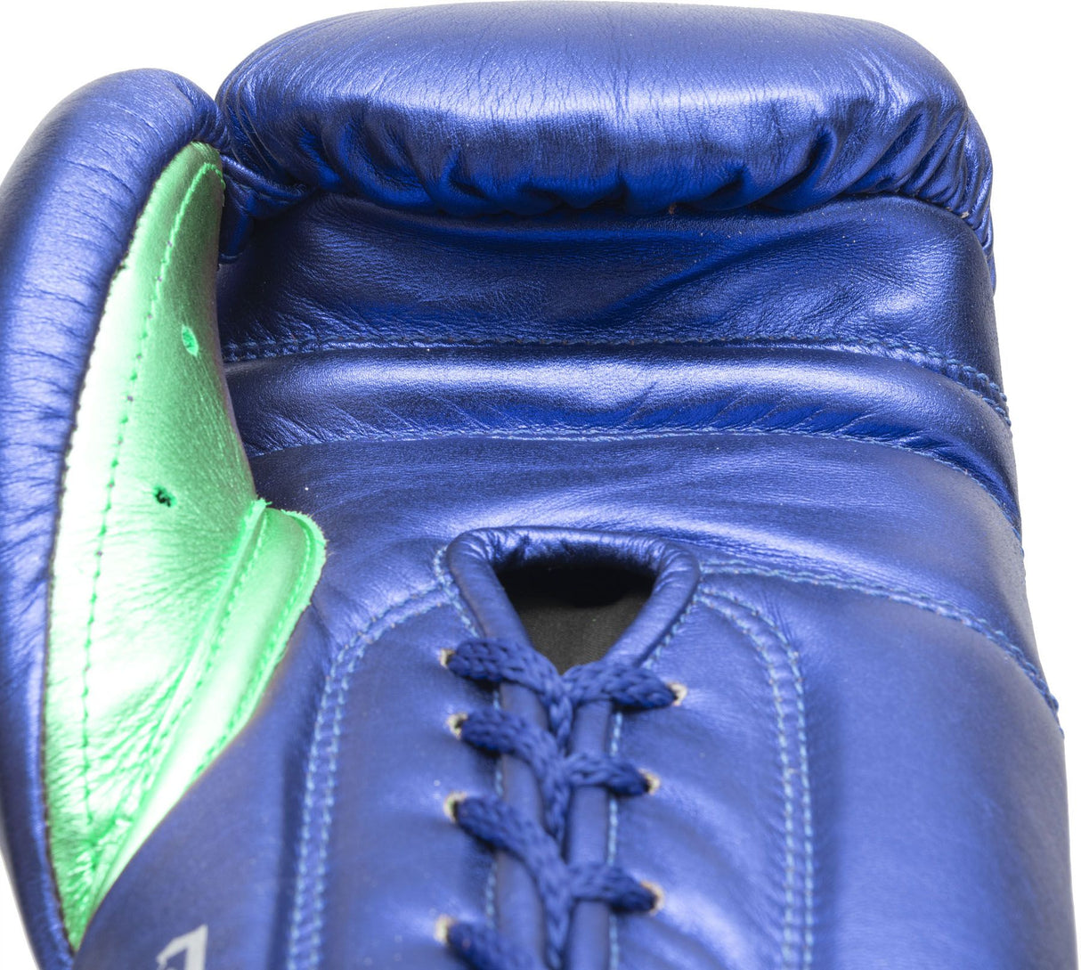 Top Ten boxerské rukavice šňůrkové PRO MX - modrá/zelená