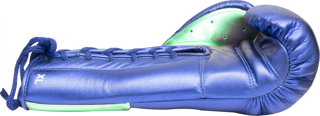 Top Ten boxerské rukavice šňůrkové PRO MX - modrá/zelená