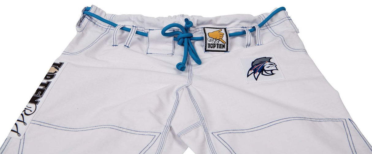 Top Ten kimono na brazilské jiu jitsu Mohicans - bílá, 15123-1