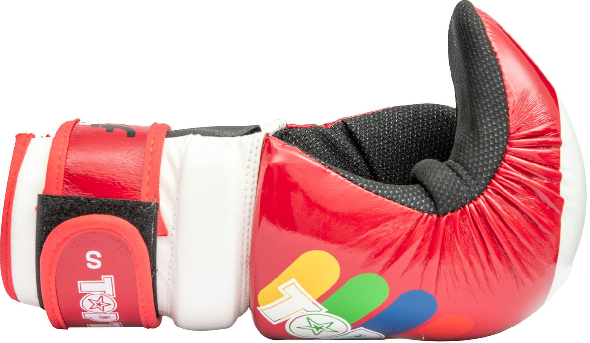 Otevřené rukavice Top Ten Glossy ITF - červená, 21655-4