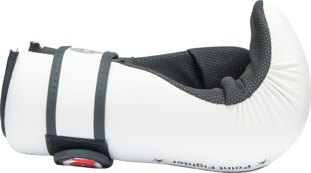 Otevřené rukavice Top Ten Point Fighter - bílá, 2165-1