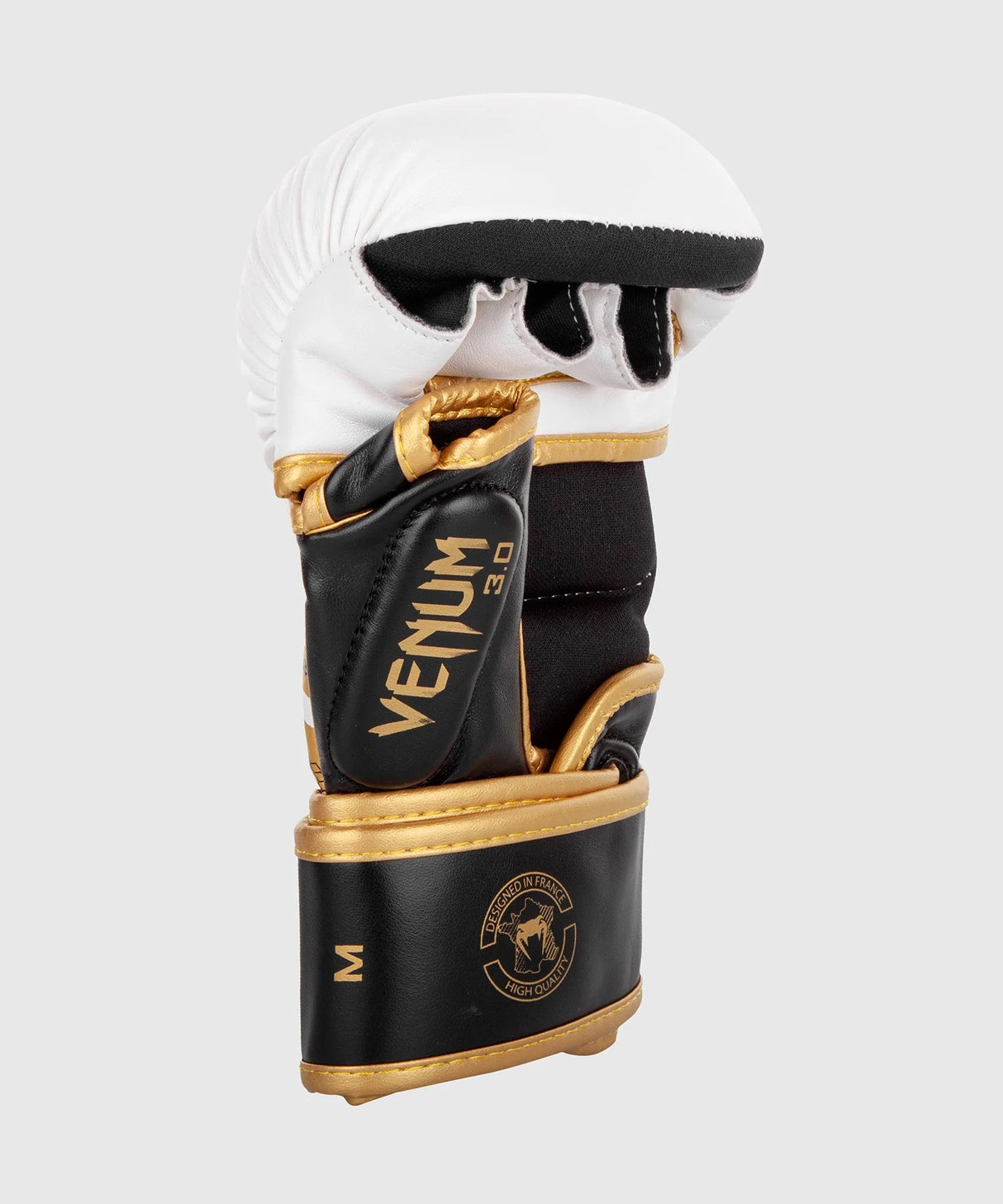 Venum Challenger 3.0 Sparring MMA rukavice - bílá/zlatá, VENUM-03541-520