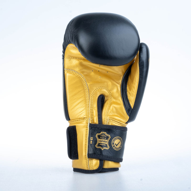 Boxerské rukavice Fighter Round - černá/zlatá, 1376-RNDXG