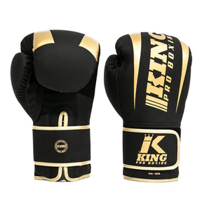 King Pro Boxing boxerské rukavice Revo 6 - černá/zlatá - view-1