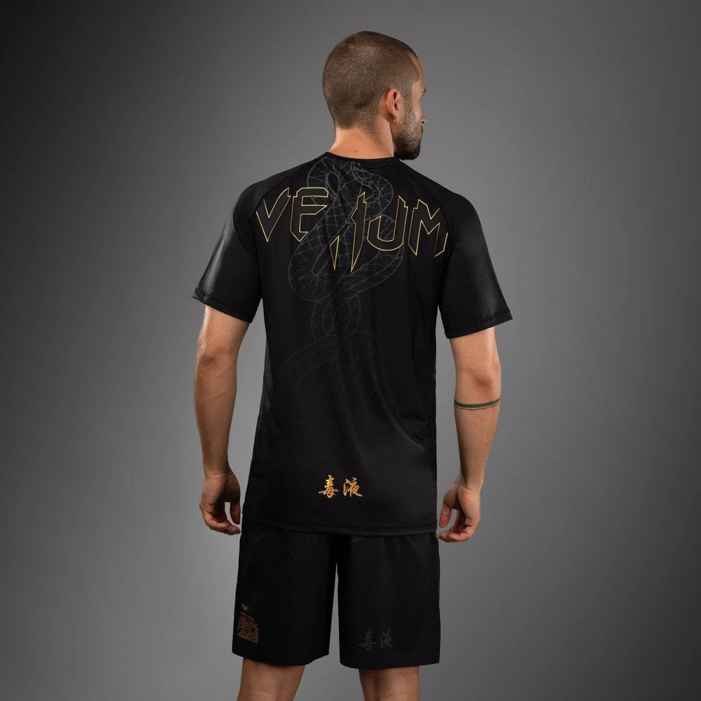 Funkční Dry Tech tričko Venum Serpenti - černá/zlatá, VENUM-05746-109