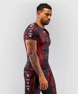 Rashguard Venum 20th Anniversary s krátkým rukávem - černá/červená, VENUM-06100-100
