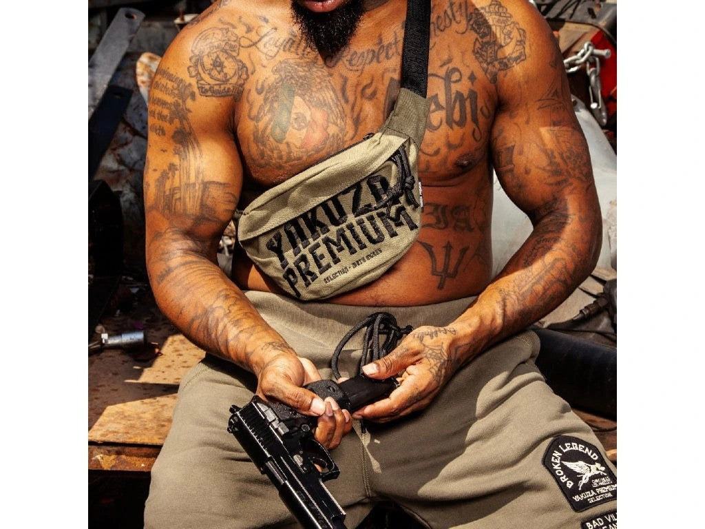 Ledvinka Yakuza Premium - olivová, YPS-3572-OL