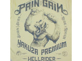 Pánské triko Yakuza Premium, Pain and Gain - žlutá, YPS-3909