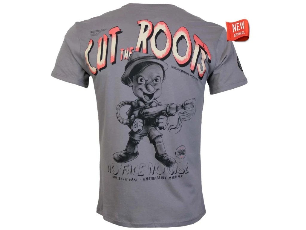 Pánské triko Yakuza Premium - šedá/fialová, YPS-4012