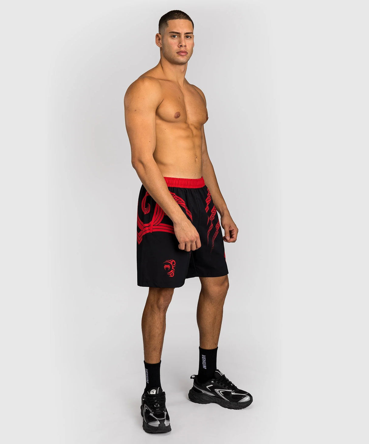 Kraťasy Venum x Mike Tyson Tiger Training - černá/červená, VENUM-06037-100