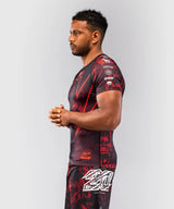 Rashguard Venum 20th Anniversary s krátkým rukávem - černá/červená, VENUM-06100-100
