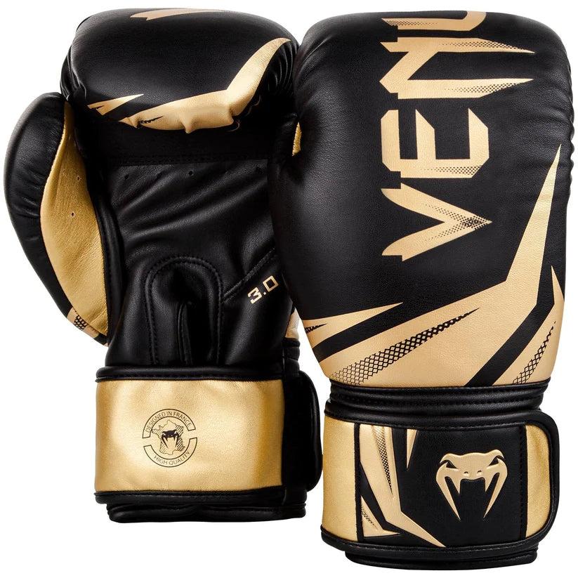 Venum boxerské rukavice Challenger 3.0 - černá/zlatá