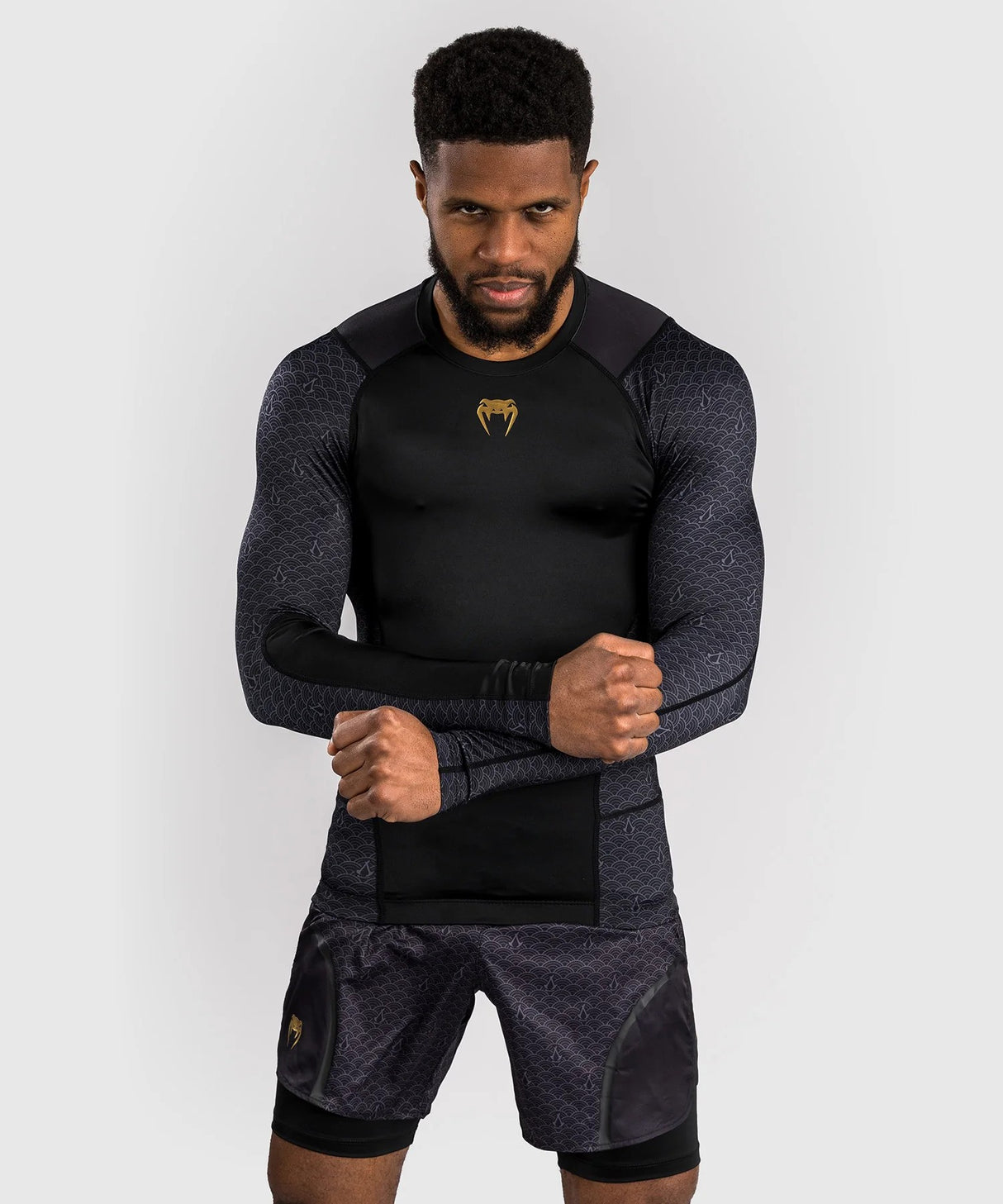 Venum x Assassin's Creed Shadows Rashguard s dlouhým rukávem - černý, VENUM-05671-001