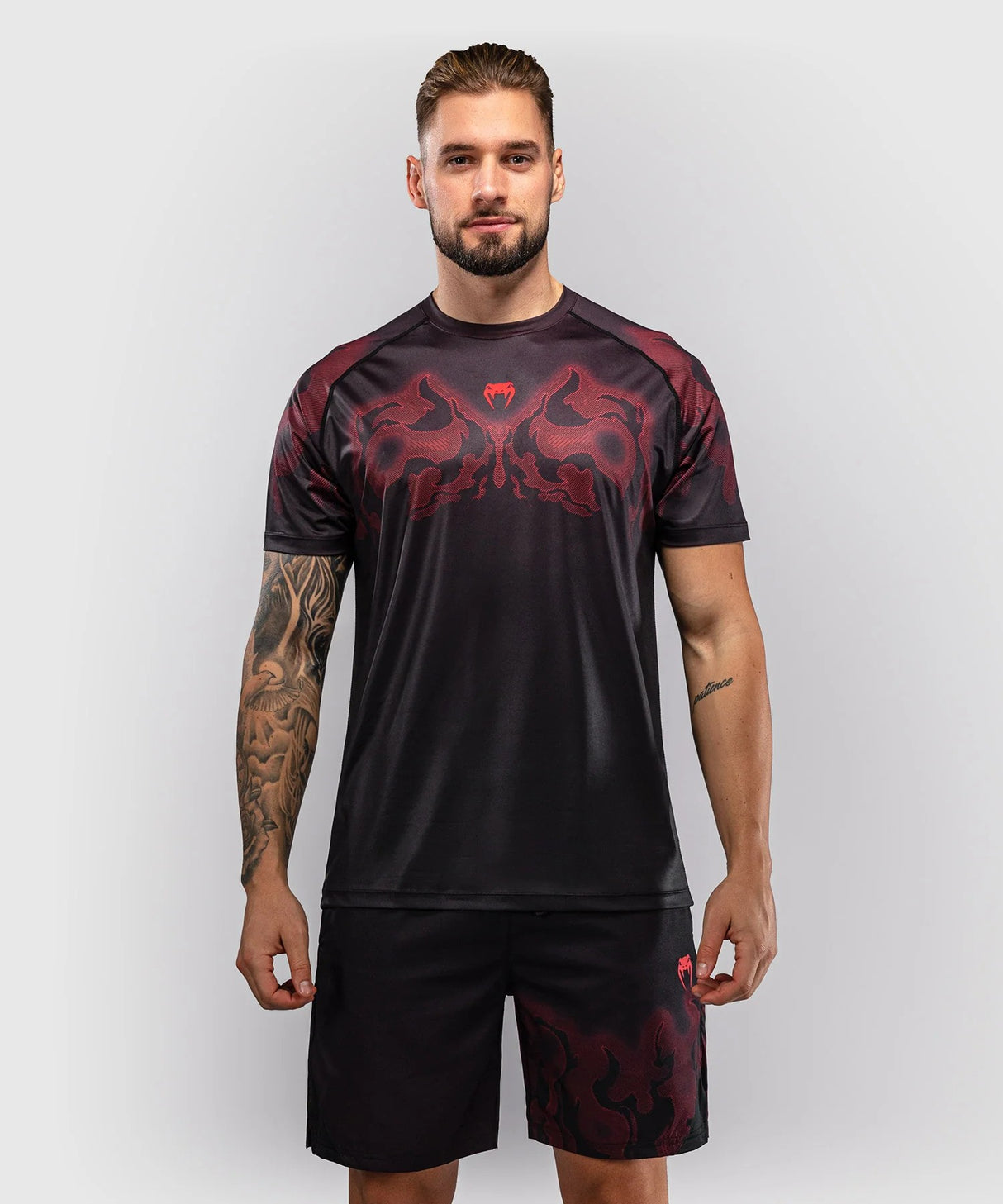 Venum Dry Tech Spectre tričko - černá/červená, VENUM-06308-100