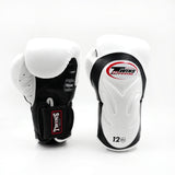 Rukavice Twins DeLuxe Sparring - bílá/černá, BGVL-6BW