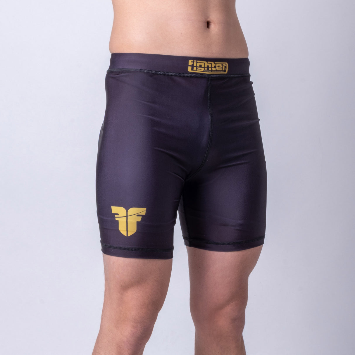 Fighter MMA Kompresní Trenky - černá/zlatá, FCSM-0212-BLK
