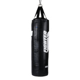 Závěsný boxovací pytel Fighter Rebel, FHBY-01 | černá, 100 cm