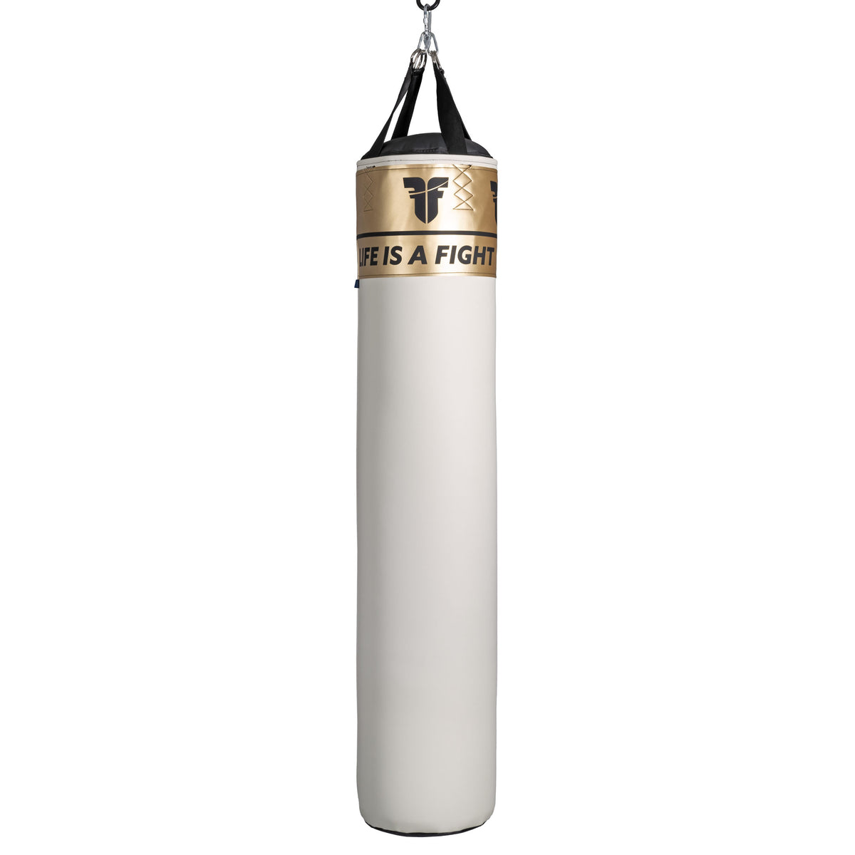 Fighter boxerský pytel Fitness 120 a 150cm, bílá/zlatá – Hayashi.cz