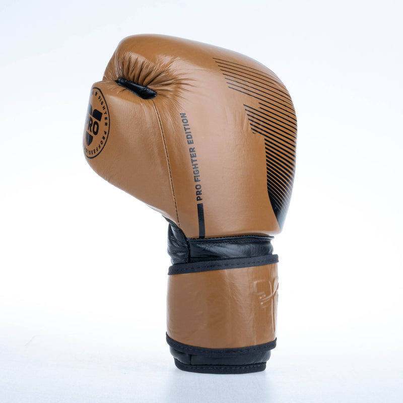 Boxerské rukavice Fighter Pro - hnědá, FBG-PRO-003