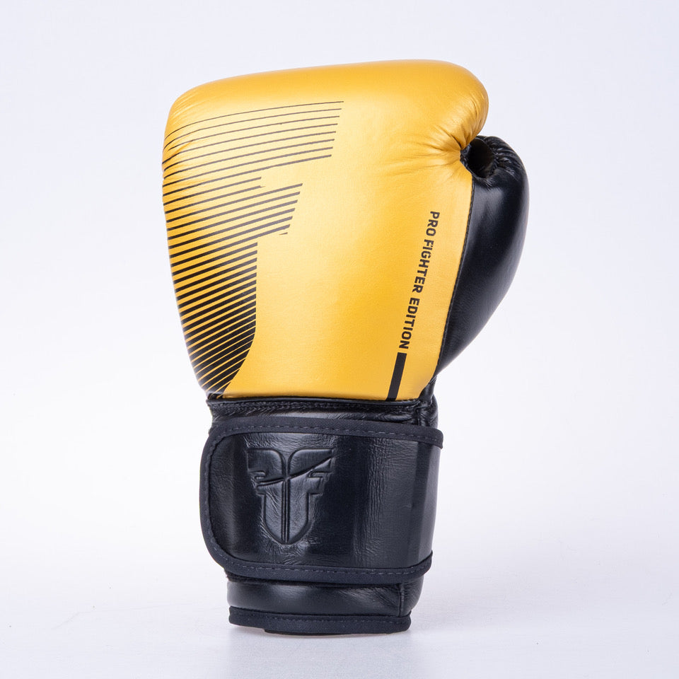 Boxerské rukavice Fighter Pro - zlatá/černá, FBG-PRO-005