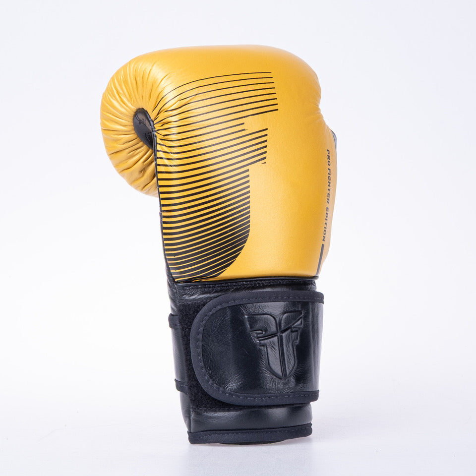 Boxerské rukavice Fighter Pro - zlatá/černá, FBG-PRO-005