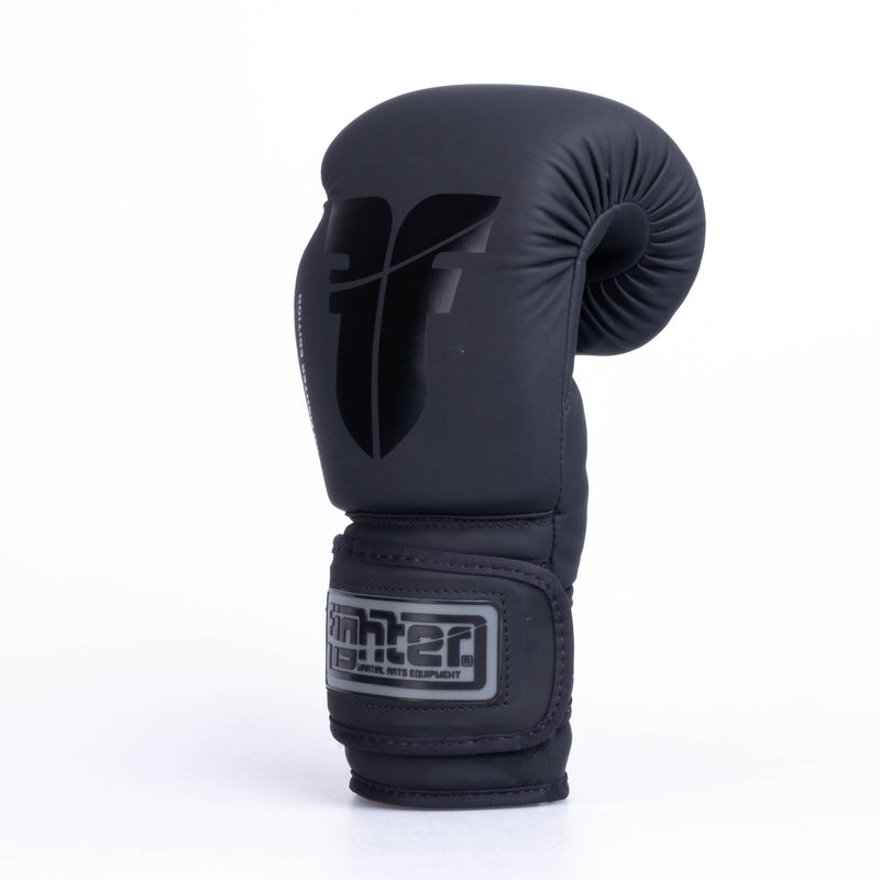 Boxerské rukavice Fighter Pro PU - černá, FBG-PRP-001