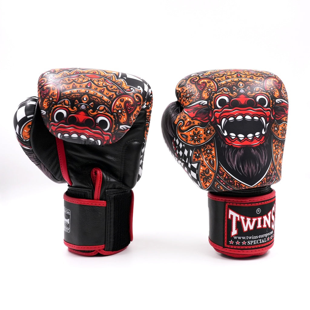 King Pro Boxing boxerské rukavice Baron - černá/barevná, KPB/BG BARON 4