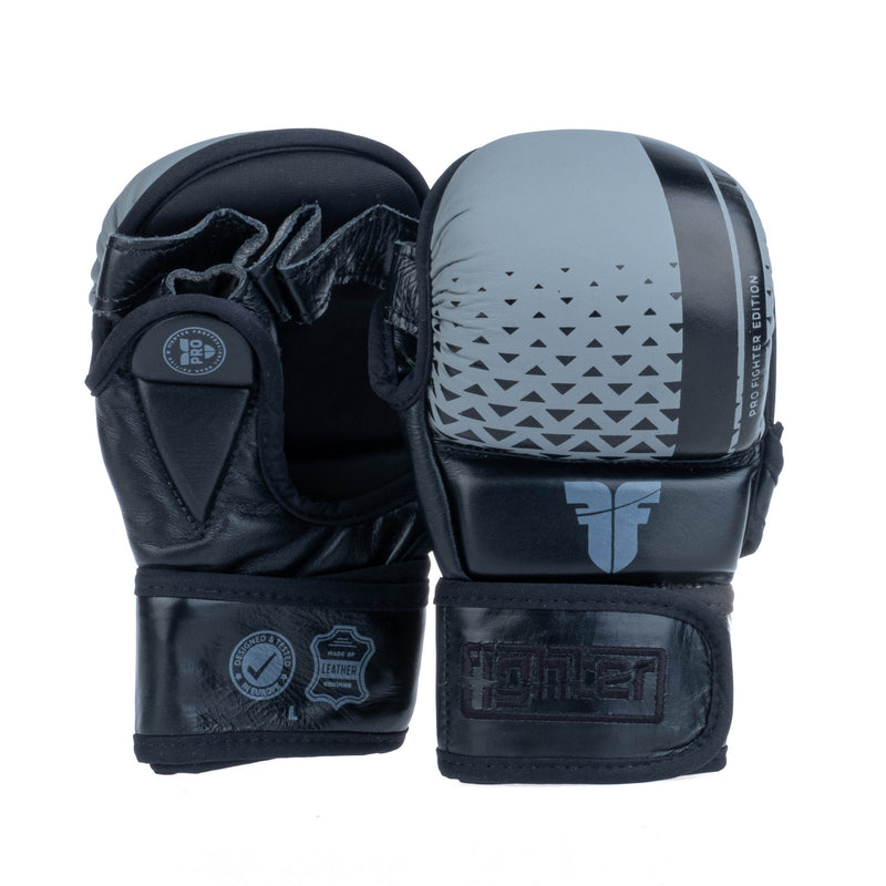 Fighter MMA rukavice Pro - černá/šedá, FMGL-PRO-002