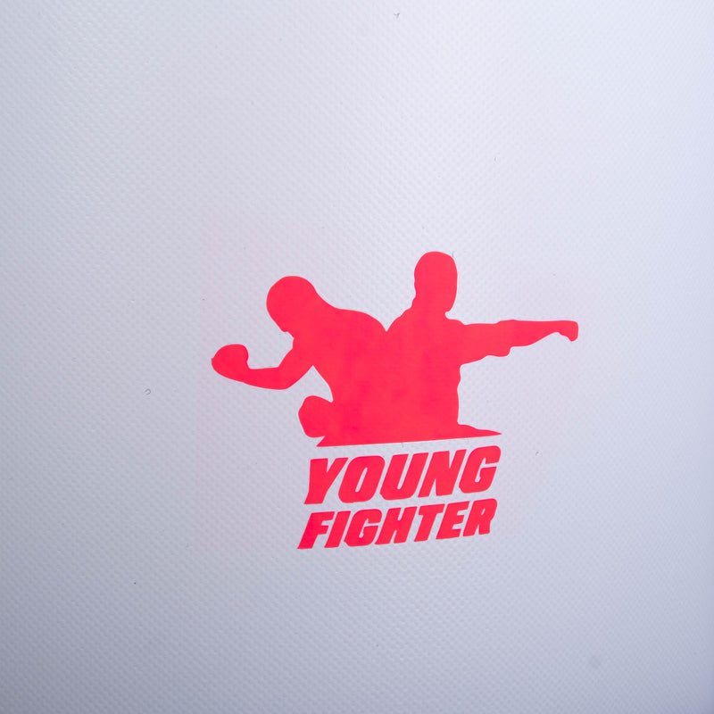 Volně stojící pytel Fighter Young - bílá/růžová