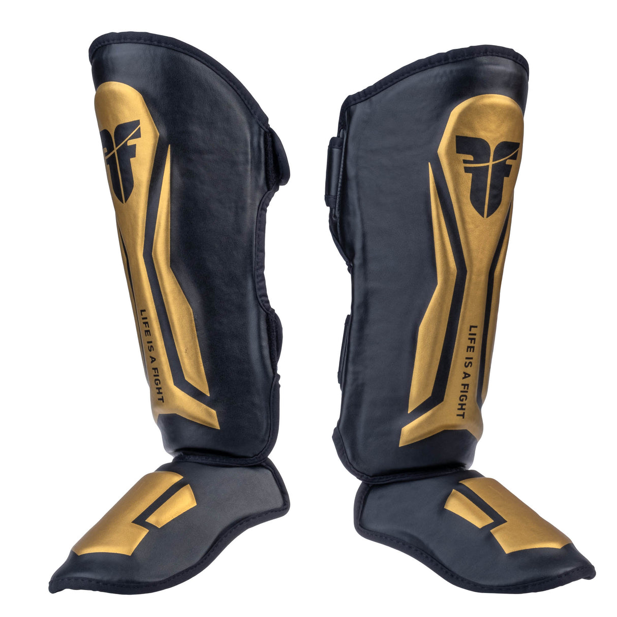 Chrániče holení Fighter Thai Ergo - černá/zlatá, FSG-004-TRP-0212