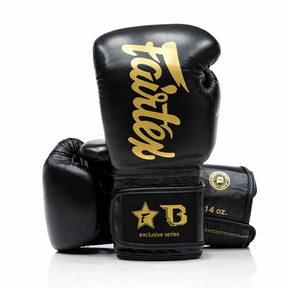 Fairtex boxerské rukavice Booster series - černá/zlatá, FXB BG V2 - view-1