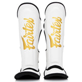 Booster Fairtex chrániče holení  - bílá/zlatá, FXB-SG-W-G