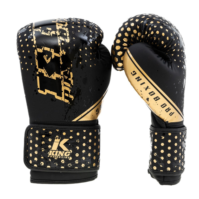 King Pro Boxing boxerské rukavice Hexagon 2 - černá, KPB/BG Hexagon 2