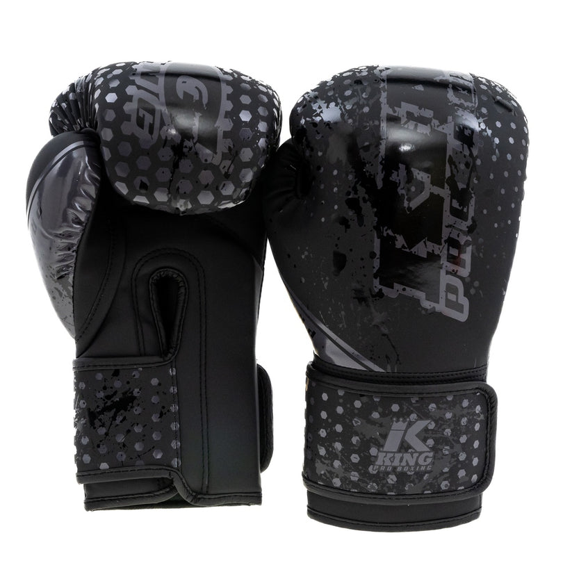 King Pro Boxing boxerské rukavice Hexagon 1 - černá, KPB/BG Hexagon 1