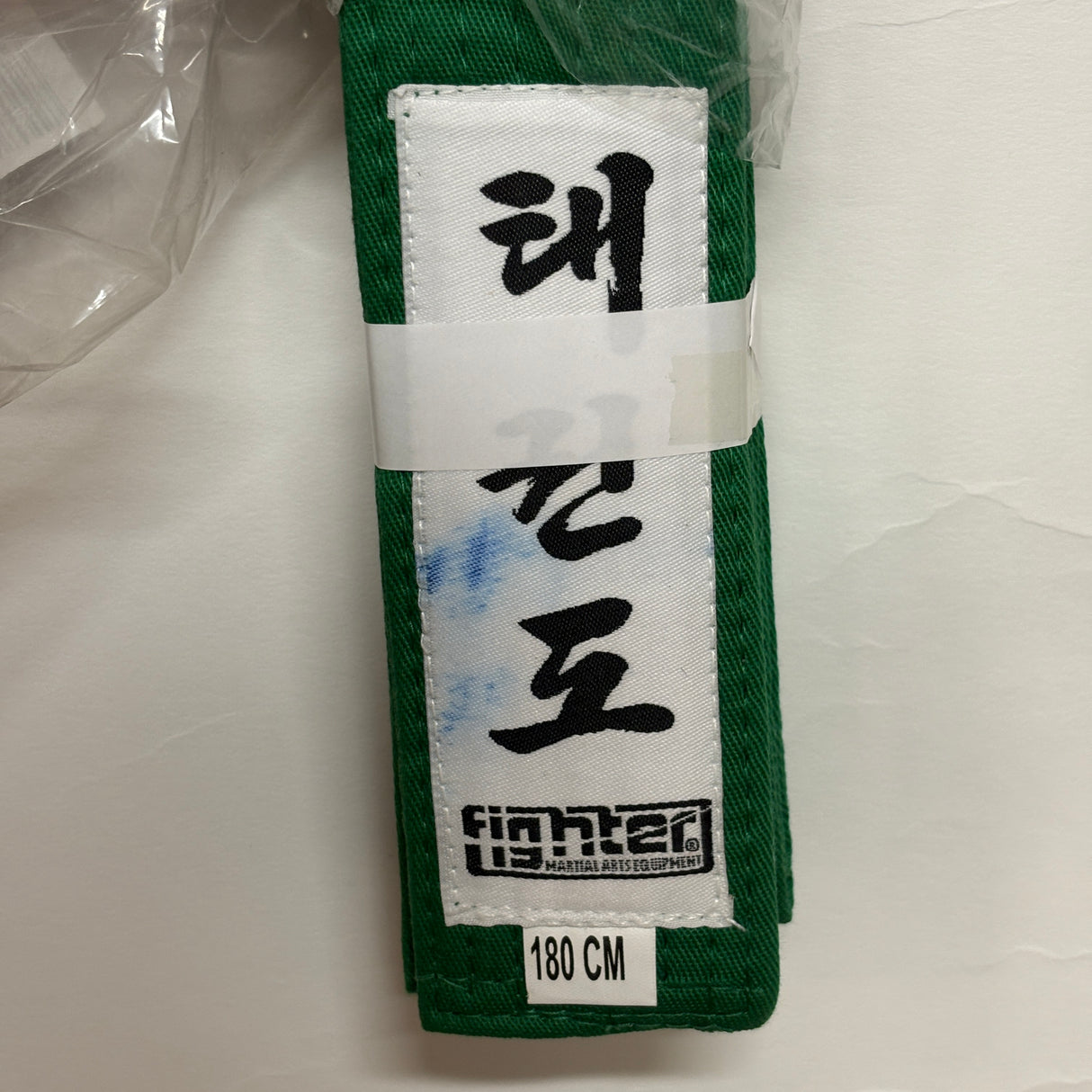 POŠKOZENÉ : Fighter Taekwondo ITF pásek - zelená, FTB-03
