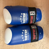 POŠKOZENÉ : Otevřené rukavice TOP TEN ITF Superfight 3000 - modrá, 2053-6